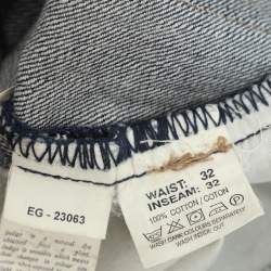 Pre Owned Yves Saint Laurent Paris Indigo Denim Vintage Logo Old Money Swag Jeans M