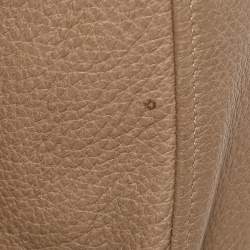 Pre Owned Saint Laurent Tan Leather Shearling Bomber Jacket XL