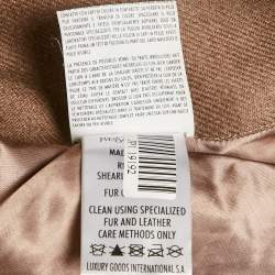 Pre Owned Saint Laurent Tan Leather Shearling Bomber Jacket XL