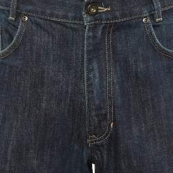 Pre Owned Yves Saint Laurent Indigo Denim Regular Fit Jeans M/Waist 34"