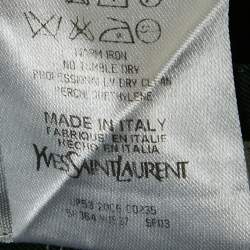 مملوكة مسبقًا Yves Saint Laurent Rive Gauche Black Gabardine Straight Fit Pants XXL /Waist: 33"