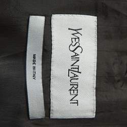 Yves Saint Laurent Paris Black Cotton Utility Jacket XL