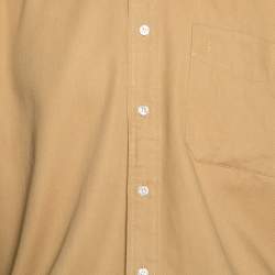 Pre Owned Yves Saint Laurent Mustard Yellow Cotton Long Sleeve Shirt XL