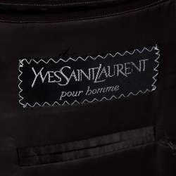Yves Saint Laurent Vintage Brown Wool Double Breasted Jacket 3XL
