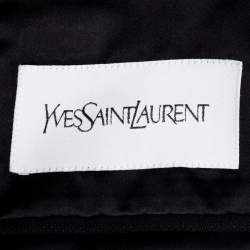 Yves Saint Laurent Black Wool & Silk Regular Fit Suit L
