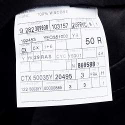 Yves Saint Laurent Black Wool & Silk Regular Fit Suit L