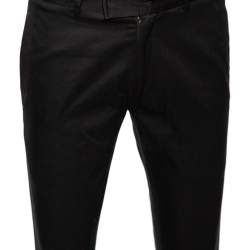 Yves Saint Laurent Black Cotton Tailored Pants M
