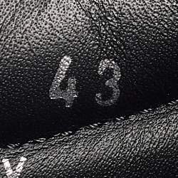 Pre Owned Yves Saint Laurent Black Leather Studded Buckle Detail High Top Sneakers Size 43