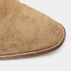  Yves Saint Laurent Brown Suede Wyatt Jodhpur Ankle Boots Size 42