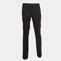 Z Zegna Black Wool Slim Fit Trousers XL