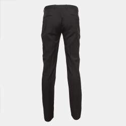 Z Zegna Black Wool Slim Fit Trousers XL