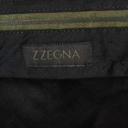 Z Zegna Black Wool Slim Fit Trousers XL