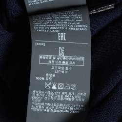 Z Zegna Navy Blue Wool Knit Sweater XXL