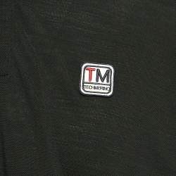 Z Zegna Techmerino Black Wool Pique Polo T-Shirt XL