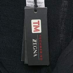 Z Zegna Techmerino Navy Blue Wool Knit Utility Joggers XL