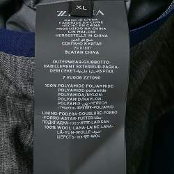 Z Zegna Multicolor Nylon Color-Block Zip-Up Hooded Jacket XL