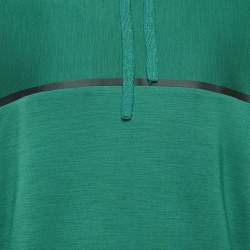 Z Zegna Techmerino Green Wool Jersey Hooded Sweatshirt XL 