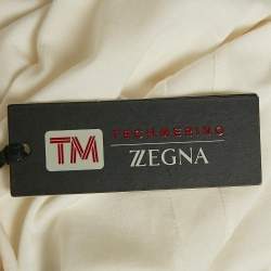 Z Zegna Techmerino Off White Wool Jersey Crew Neck T-Shirt XL