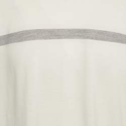Z Zegna Techmerino Off White Wool Jersey Crew Neck T-Shirt XL
