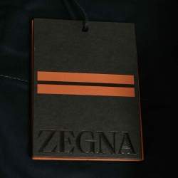 Pre Owned Zegna Blue Linen Shorts XXL