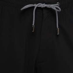 Z Zegna Black Jersey Track Pants 3XL