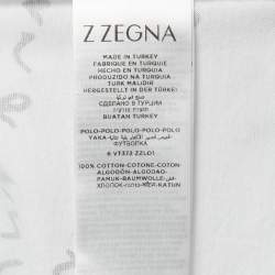 Pre Owned Z Zegna White Cotton 'Love Makes A Man' Print T-Shirt XL