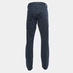 Pre Owned Z Zegna Dark Blue Denim Straight Fit Jeans 2XL Waist 38"