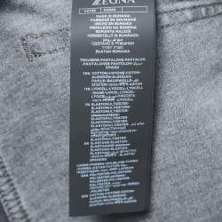 Z Zegna Grey Distressed Denim Slim Fit Jeans M Waist 32"