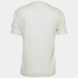 Pre Owned Z Zegna White Jersey Graphic T-Shirt M