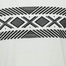 Pre Owned Z Zegna White Jersey Graphic T-Shirt M