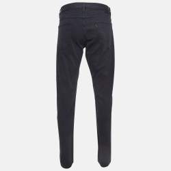 Pre Owned Z Zegna Navy Blue Denim Straight Leg Jeans XL Waist 36"