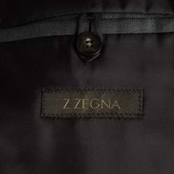 Z Zegna Grey Wool Tailored Suit Set 4XL