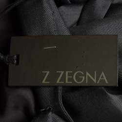 Z Zegna Grey Wool Tailored Suit Set 4XL