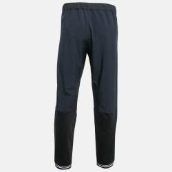 Z Zegna Navy Blue Techmerino Wool Paneled Pants XXL