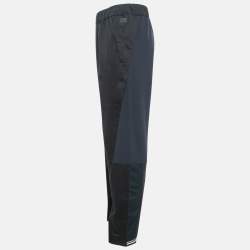 Z Zegna Navy Blue Techmerino Wool Paneled Pants XXL