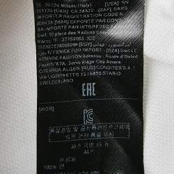 Z Zegna White Textured Cotton Long Sleeve Shirt XXL