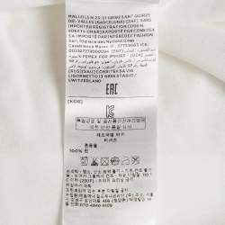 Z Zegna White Logo Print Jersey Crew Neck T-Shirt L