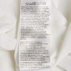 Z Zegna White Logo Print Jersey Crew Neck T-Shirt L