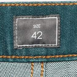 Z Zegna Teal Blue Denim Slim Fit Jeans 4XL Waist 44"