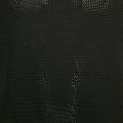 Z Zegna Black Knit Cotton Polo T-Shirt M