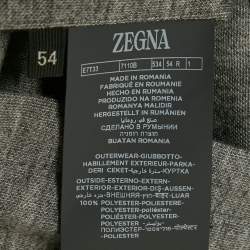 Z Zegna Blue Synthetic and Cashmere Reversible Vest Jacket XXL