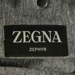 Z Zegna Blue Synthetic and Cashmere Reversible Vest Jacket XXL