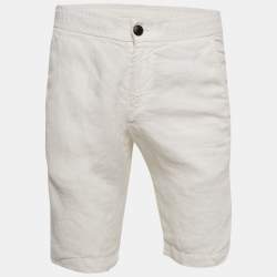 Z Zegna White Linen Short S