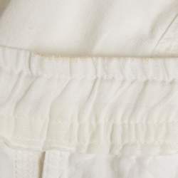 Pre Owned Z Zegna White Linen Short S