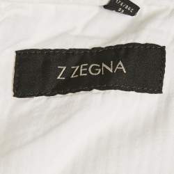 Pre Owned Z Zegna White Linen Short S