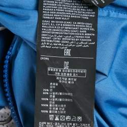 Z Zegna Blue Hydro Cotton Zip Front Jacket M