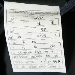 Pre Owned Z Zegna Blue Patterned Wool Suit XS 