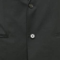 مملوكة مسبقًا Z Zegna Black Wool Single Breasted Blazer M