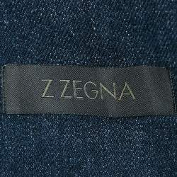 مملوكة مسبقًا Z Zegna Blue Denim Regular Fit Shirt Jacket XXL