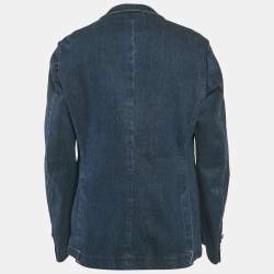مملوكة مسبقًا Z Zegna Blue Denim Regular Fit Shirt Jacket XXL
